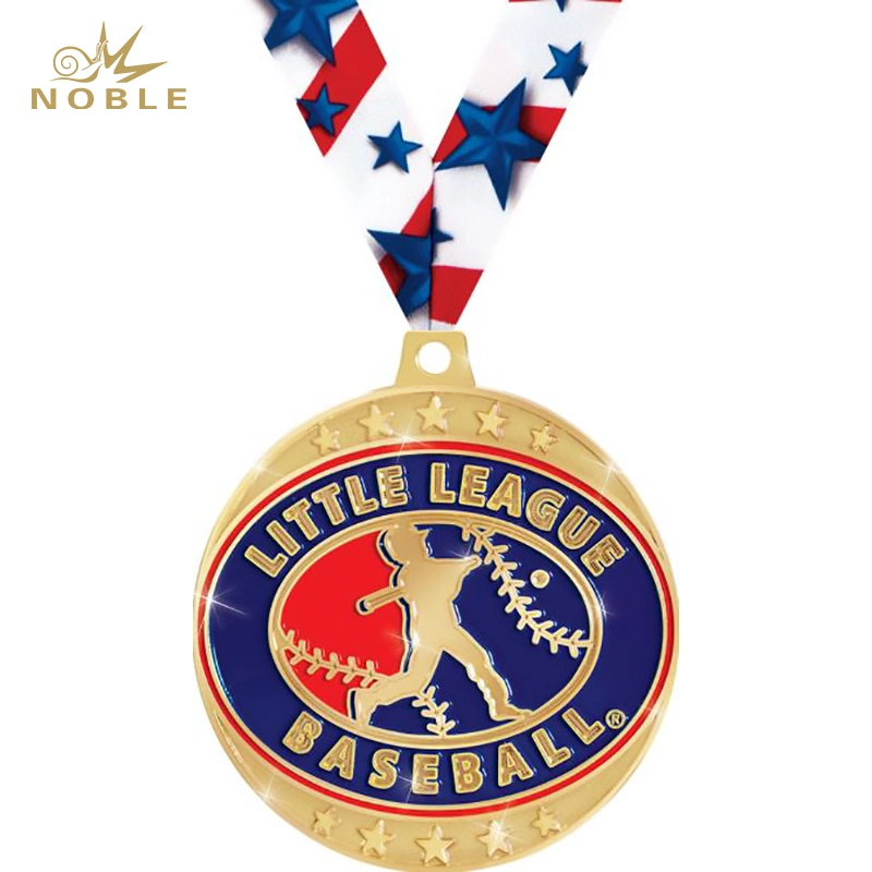 Custom New Design Sports Medal Metal Little League Baseball Medal 1