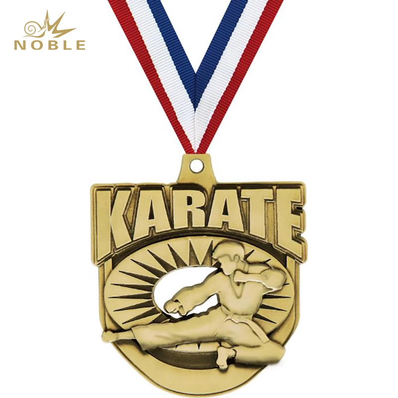 3D Design Metal Ecliptic Karate Medal 1