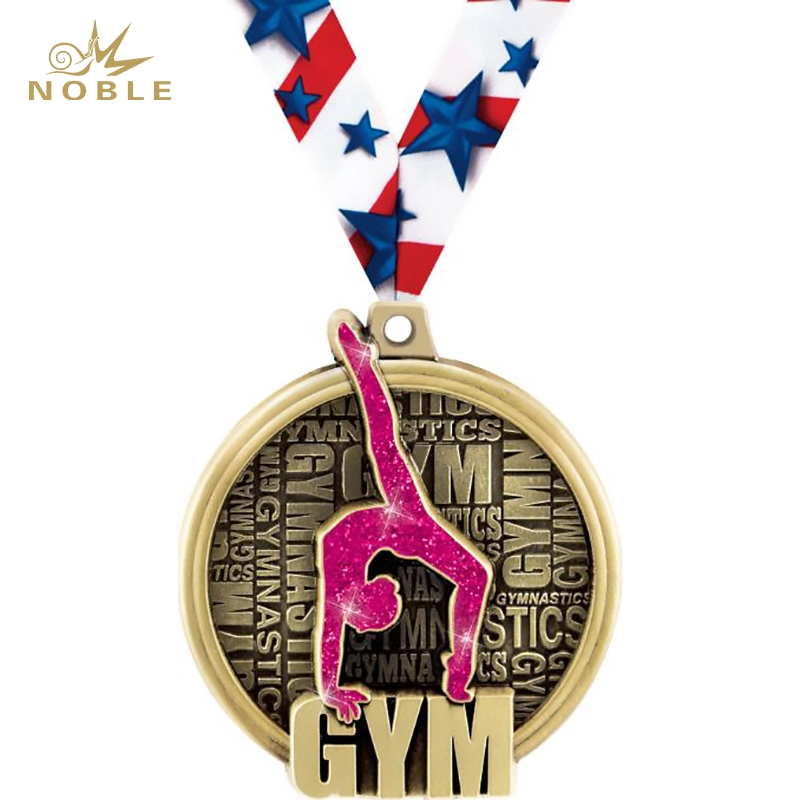 Custom Sports Kudos Female Gymnastics Medal 1