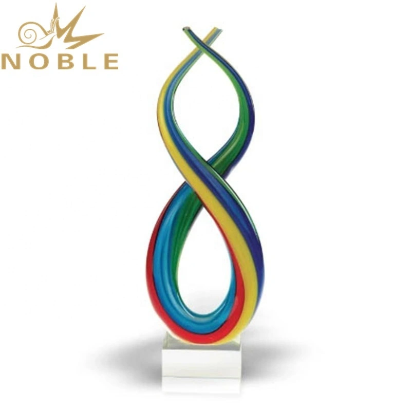 Free Engraving Spectrum Rainbow Art Glass Award as home decoration gift 1