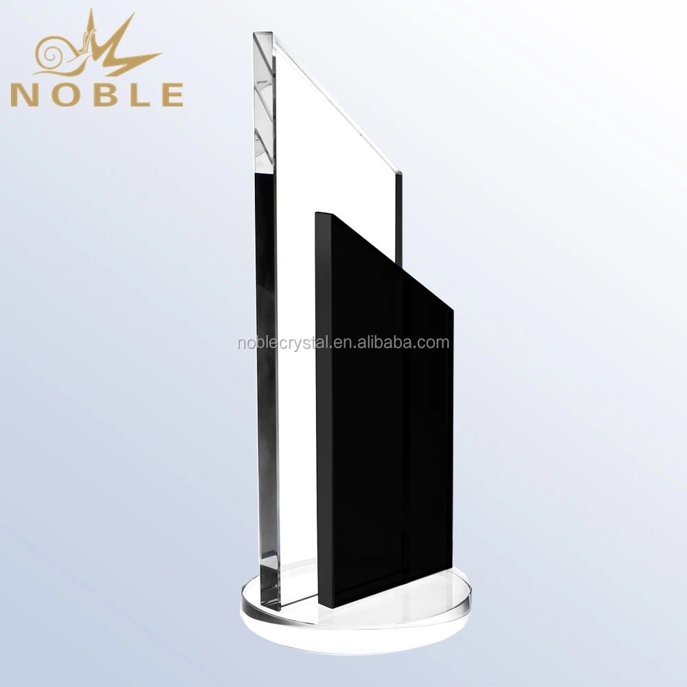 Black Color Crystal Corporate Trophies and Awards 1