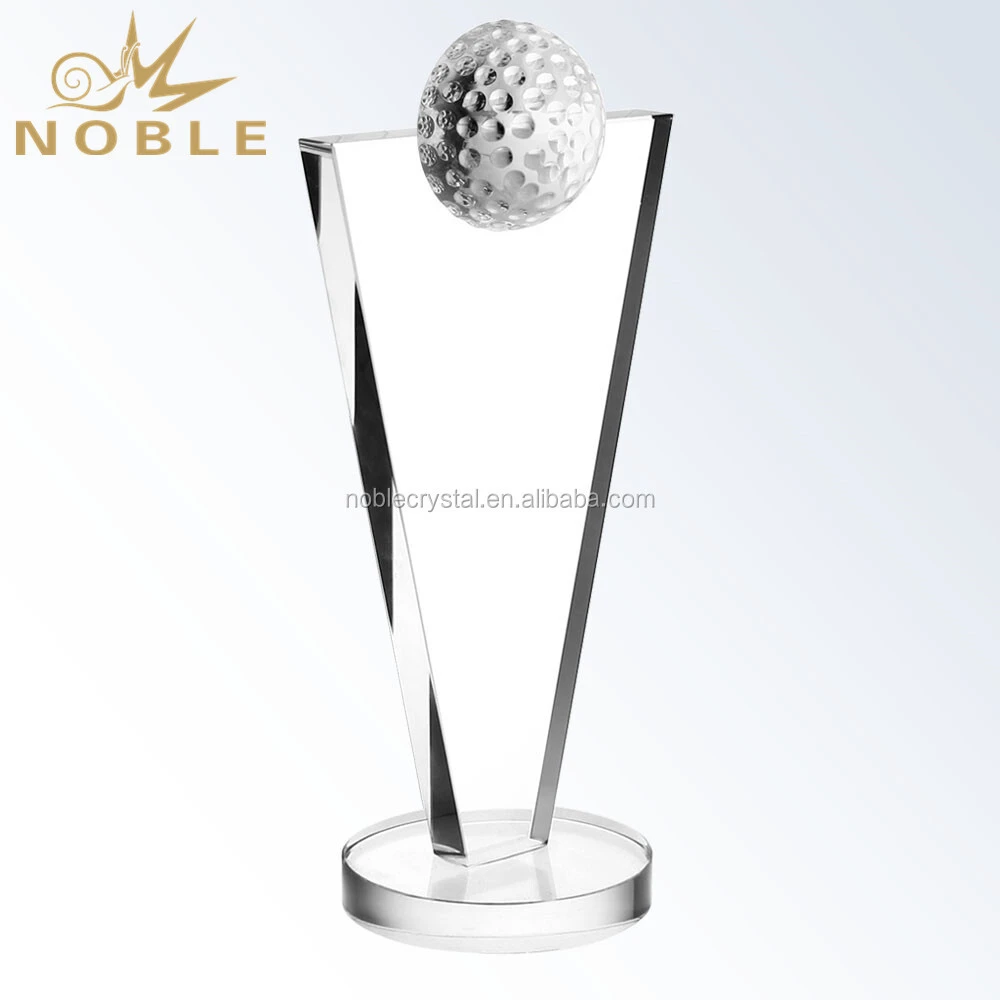 Noble Blank Crystal Golf Trophy 1