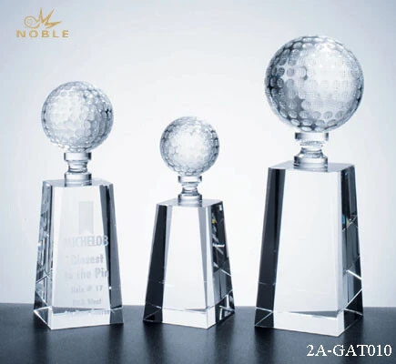 Optical Engraving Crystal Golf Sport Trophy 1