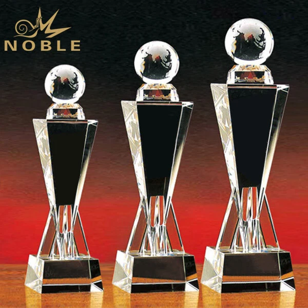 Unique Crystal Globe Trophy Award As Business Gift 1