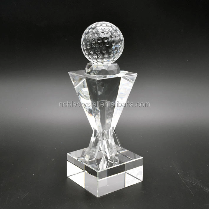 Blank Crystal Golf Sport Award Trophy With Laser Engraved 1