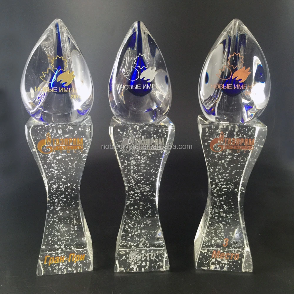 Customized Art Glass Trophy 1