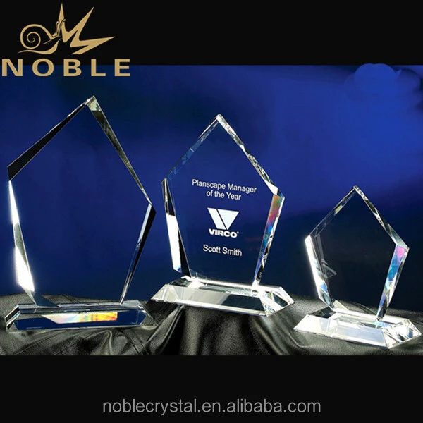 Hot selling popular high quality custom plaque crystal trophy 1
