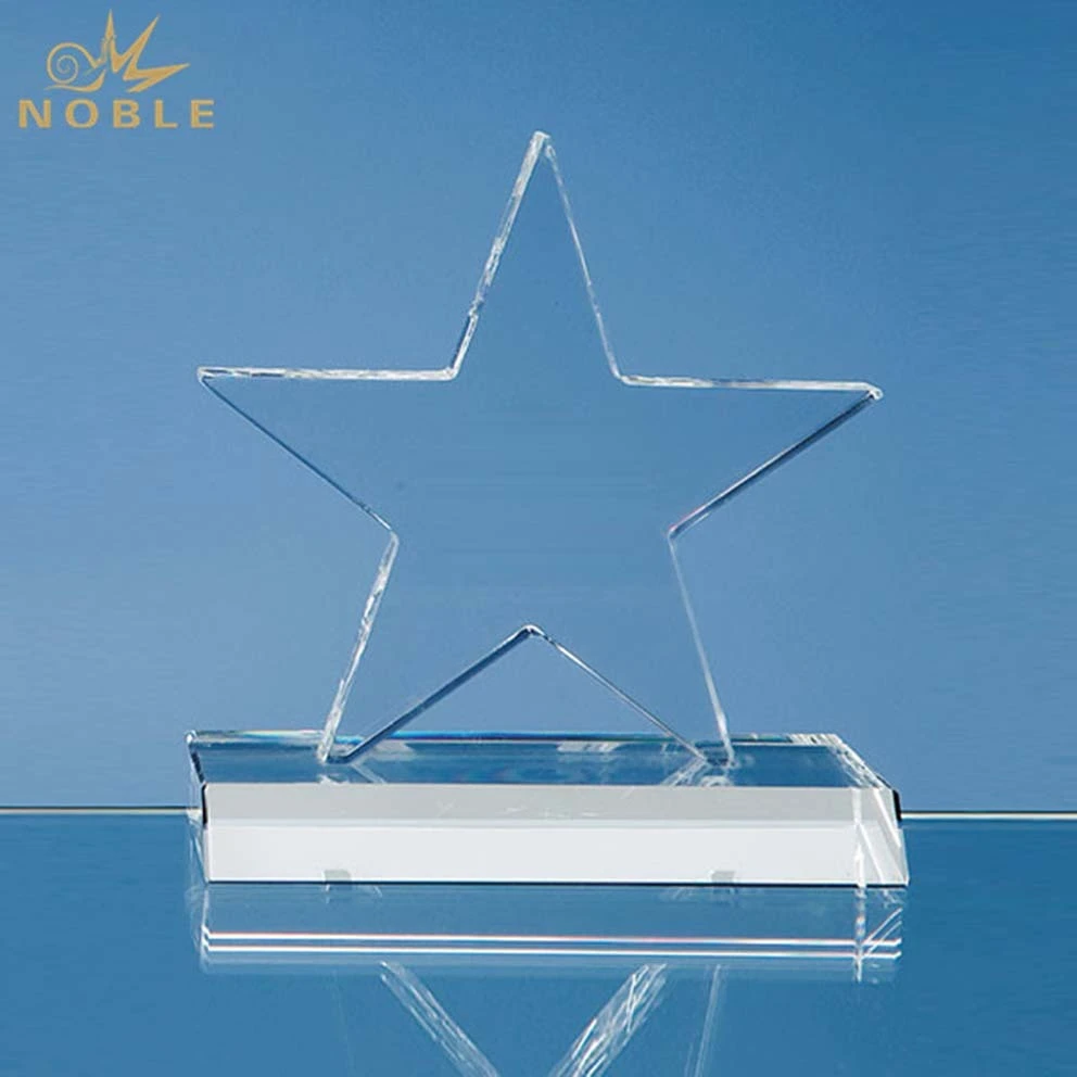 Custom Crystal Bowling Trophy Crystal Star Award 1