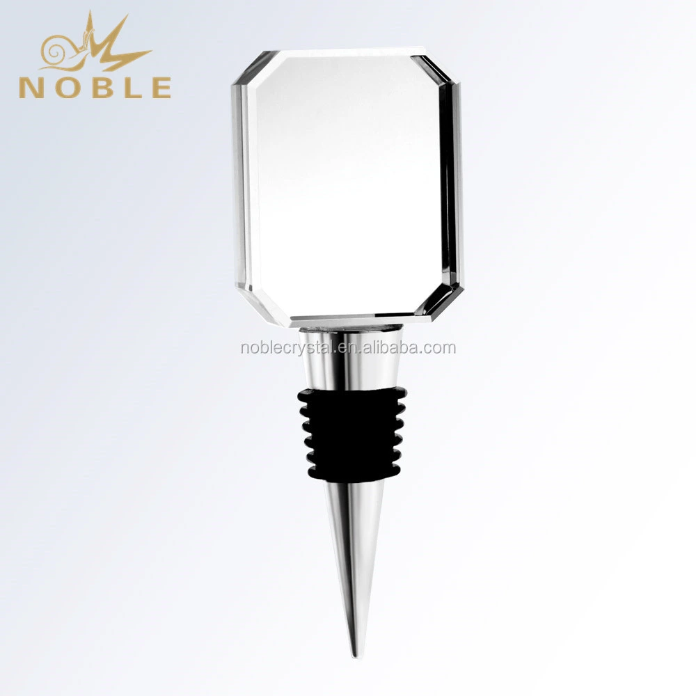 Crystal Wine Bottle Stopper with Engraving Logo 1