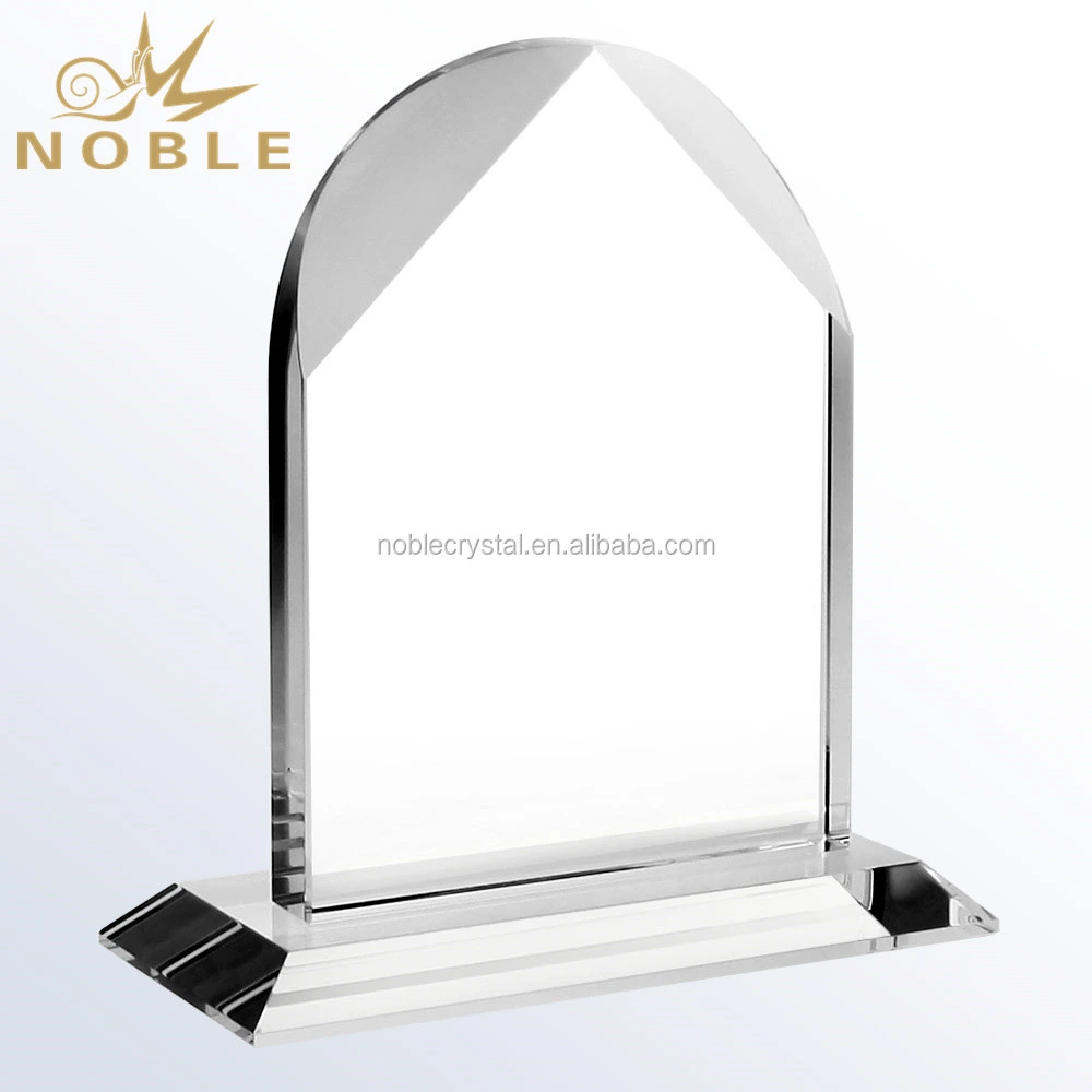 Customized Arched Crystal Blank Trophy Plaques 1