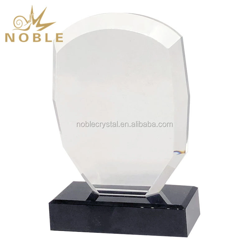 Black Base Blank Clear Award Crystal Plaques 1