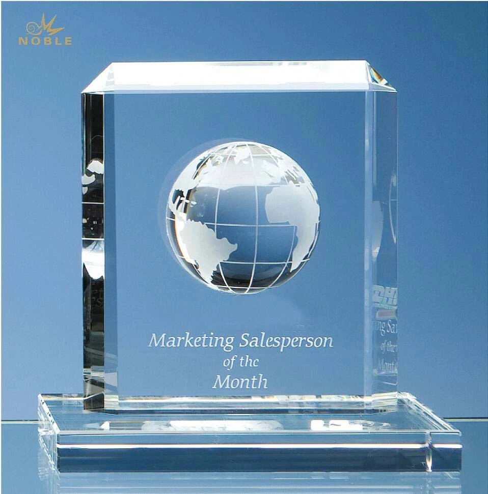 Custom Crystal Globe Trophy Awards 1