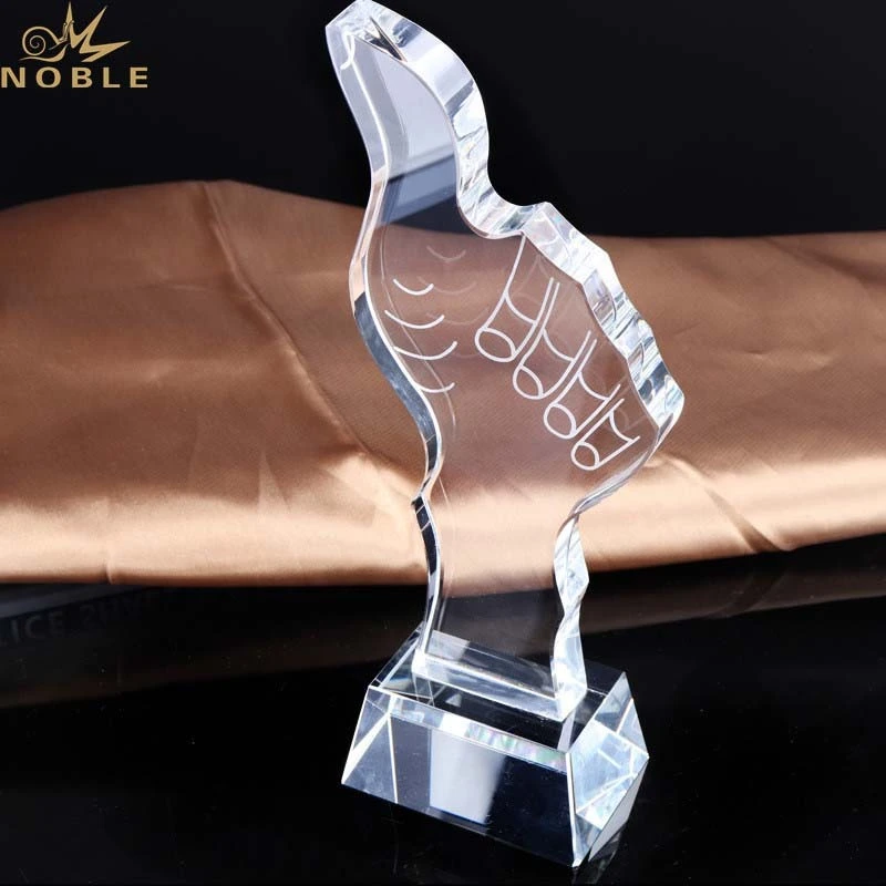 Free engraving Custom Crystal Thumb Award 1