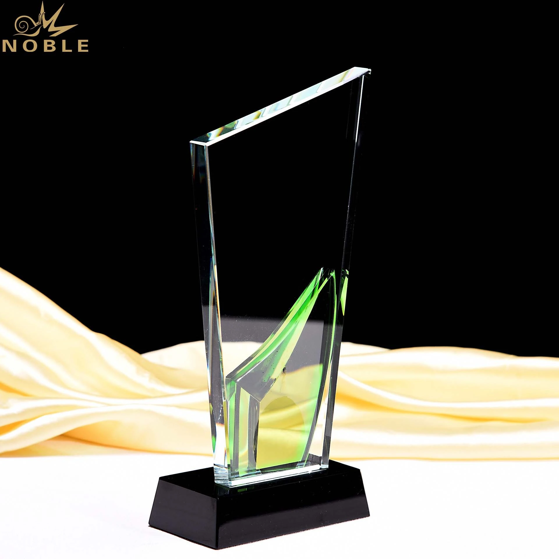 Noble Custom Engraving Crystal Plaque Award 1