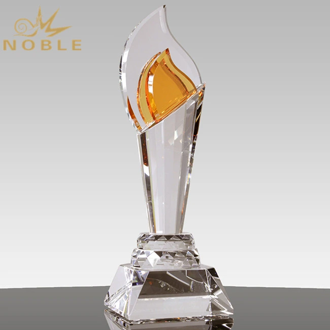 Unique Design Custom Business Gift Crystal Flame Award 1