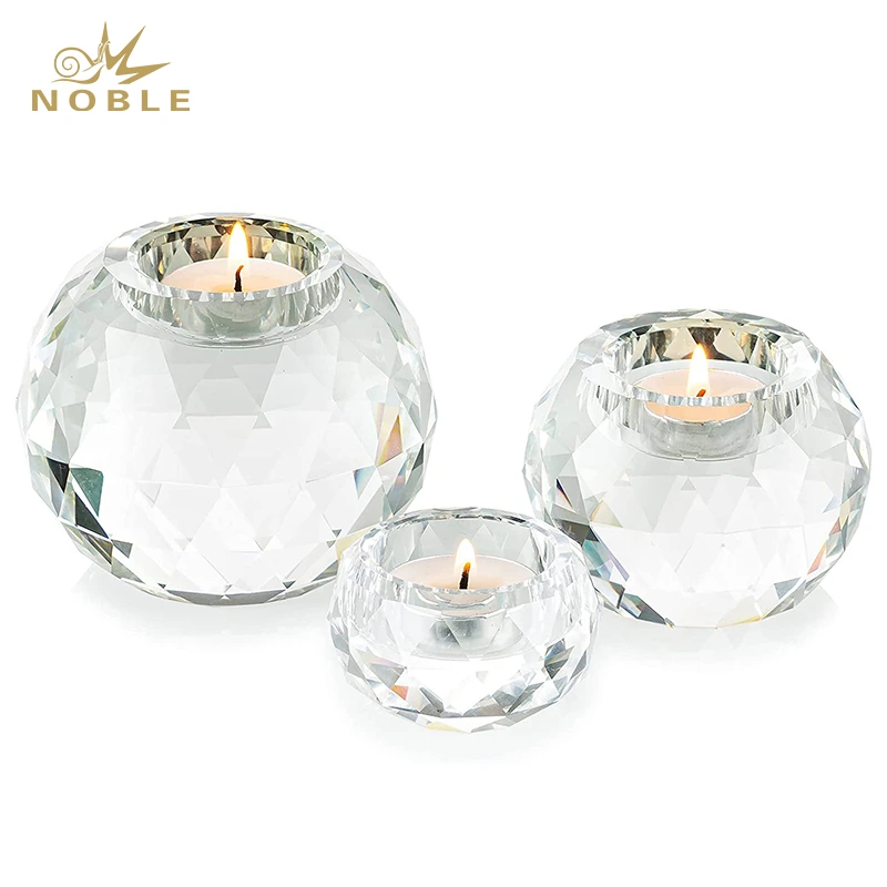Best Selling Crystal Votive Candle Holder with diamond cutting 1