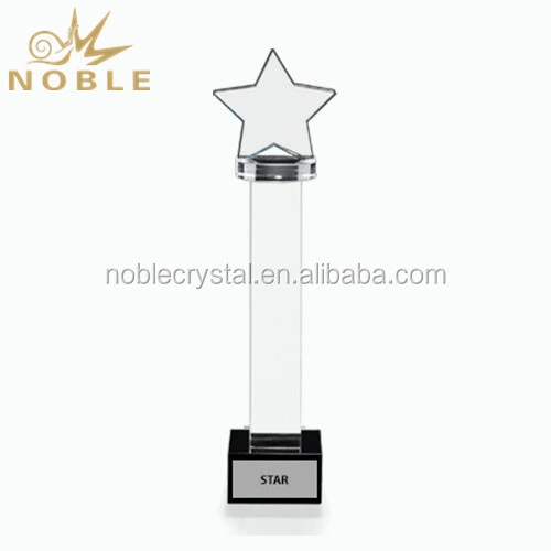 Blank Column Pillar Crystal Star Trophy 1