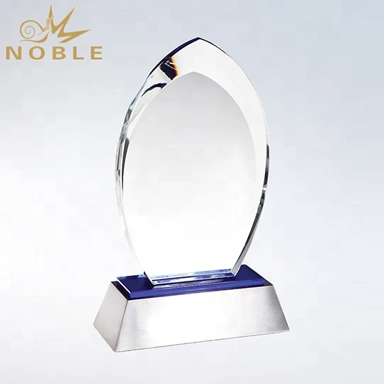 Free engraving Water drop Crystal Awards Trophy Plaque 1
