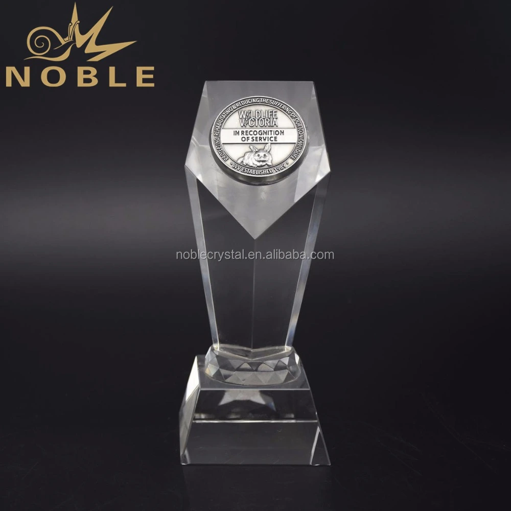 New design custom medal crystal award trophy with your logo engraved 1