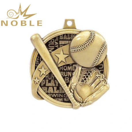 Cheap Sports Souvenir Metal Bespoke Medal Folk Art Baseball Medal 1