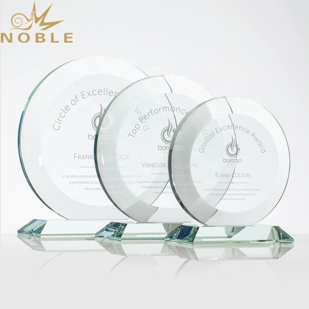 Noble Custom Jade glass plate plaque award with free engraving1 1