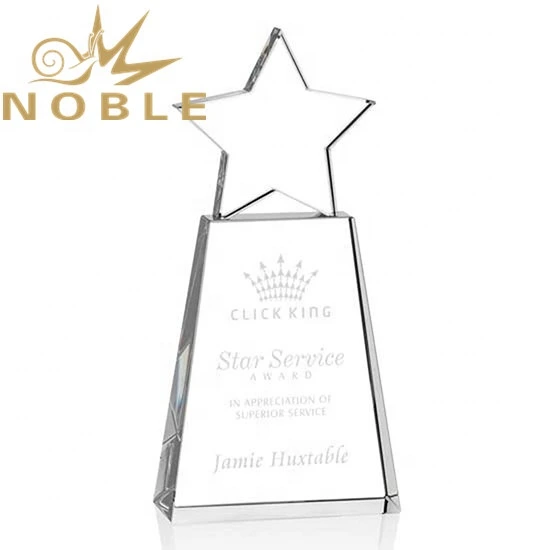 High Quality K9 Optical Crystal Star Award1 1