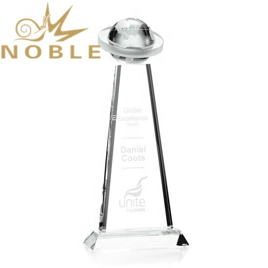 Noble High Quality Custom Optical Crystal Tower Virago Globe Award1 1