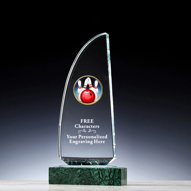 Noble Bowling Champion League Award Custom Sports trophy with Marble Base 1