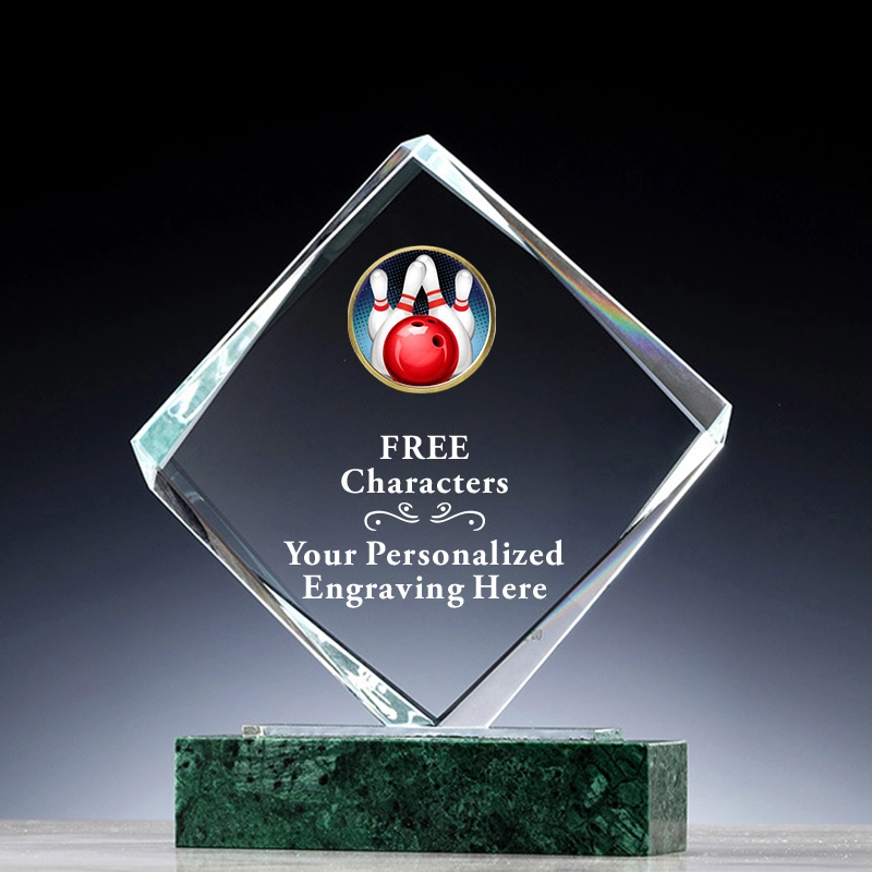Unique Design Crystal Bowling Award Custom Sports Champion Trophy 1