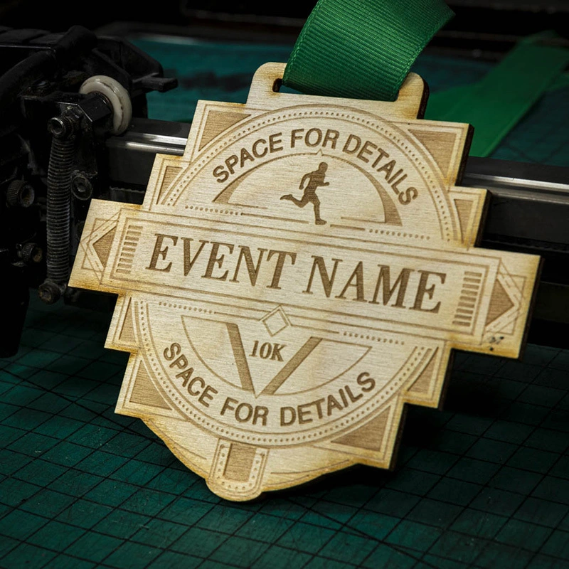 Custom Marathon Medal Wooden Running Medal 1