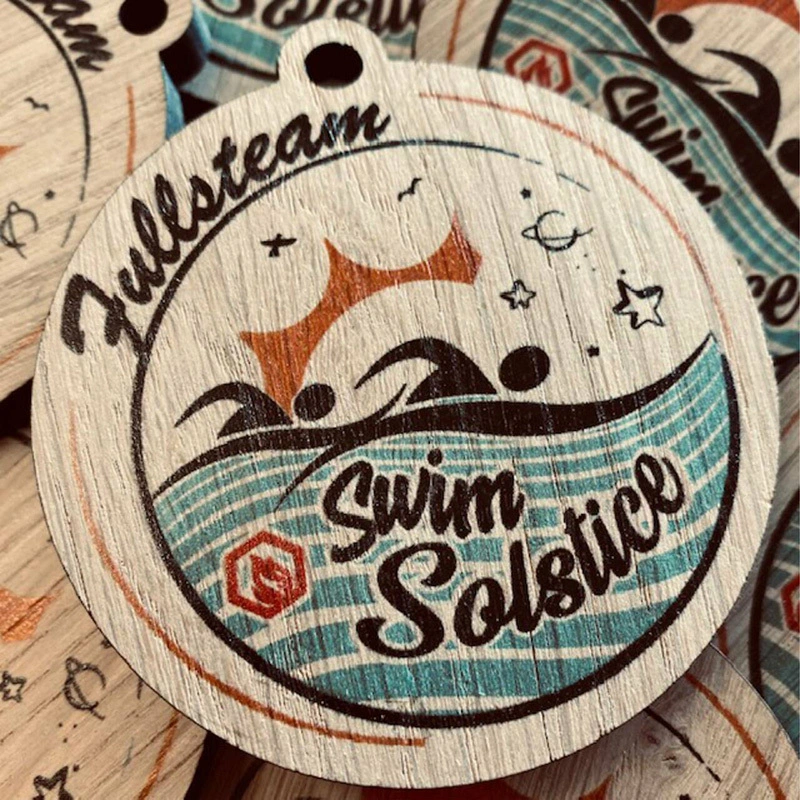 High Quality Swimming Champions Wooden Medals 1