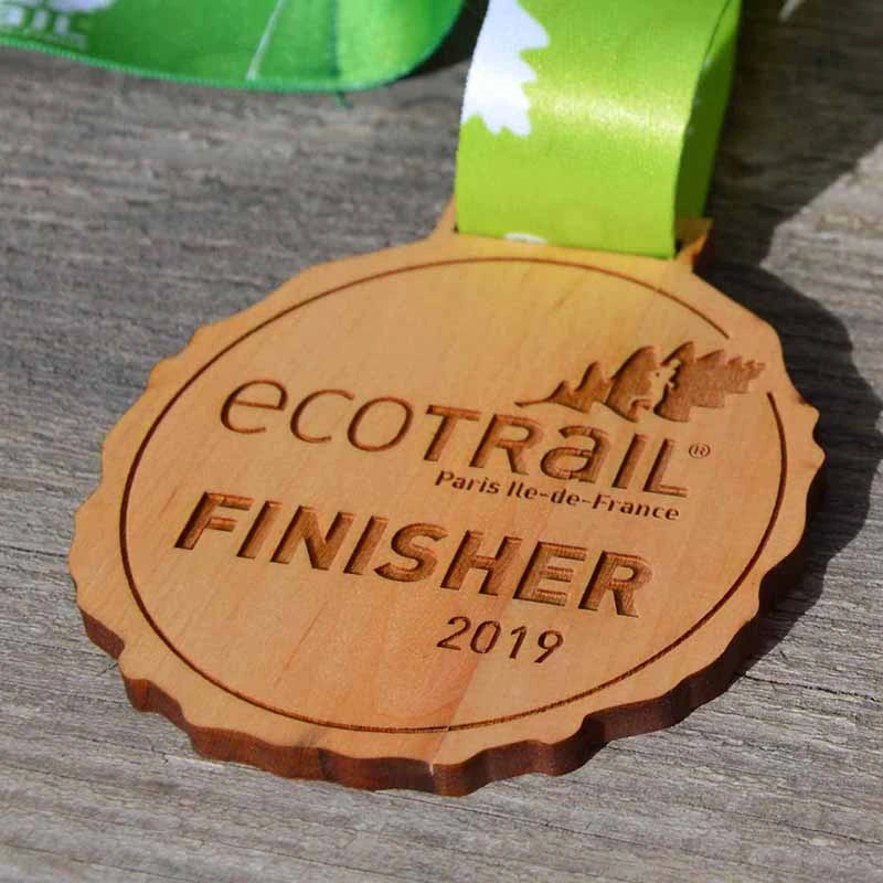 Popular Hot Selling Sports Marathon Medal Custom Wooden Running Finisher Medal as Souvenir Gifts 1
