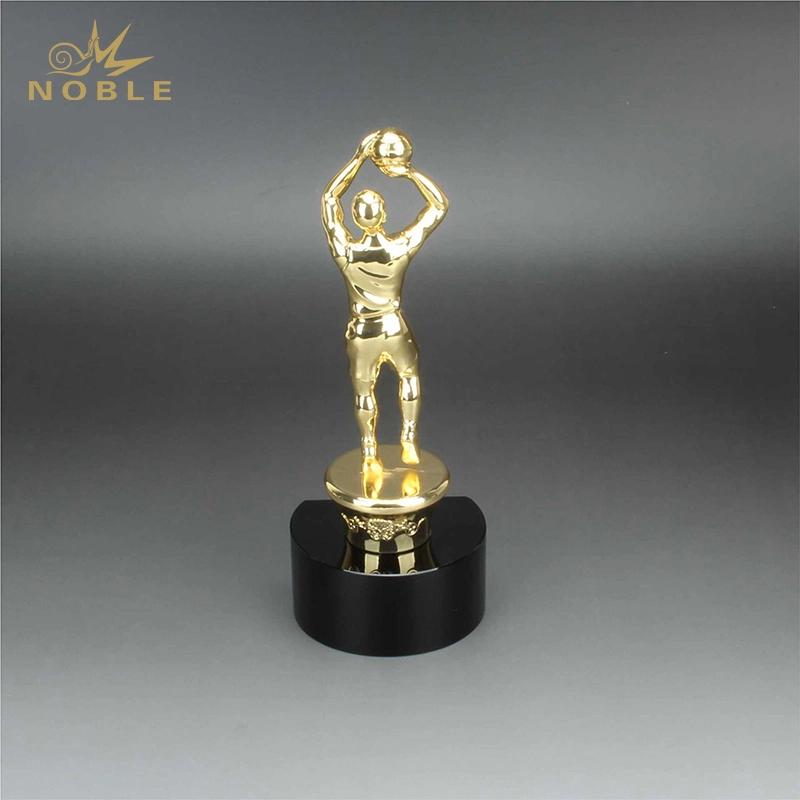 Hot Selling Metal Male Basketball Figurine Sports Champion Basketball Trophy 1