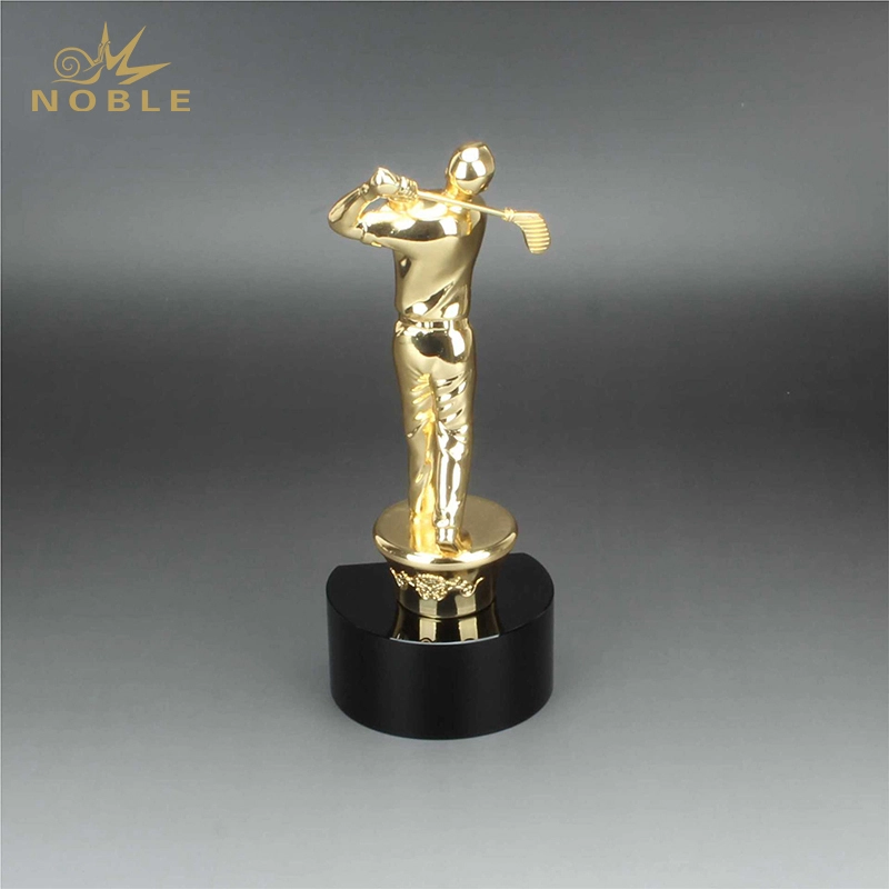 Noble New Popular Best Selling Metal Golf Man Male Figurine Award Sports Golf Trophy 1