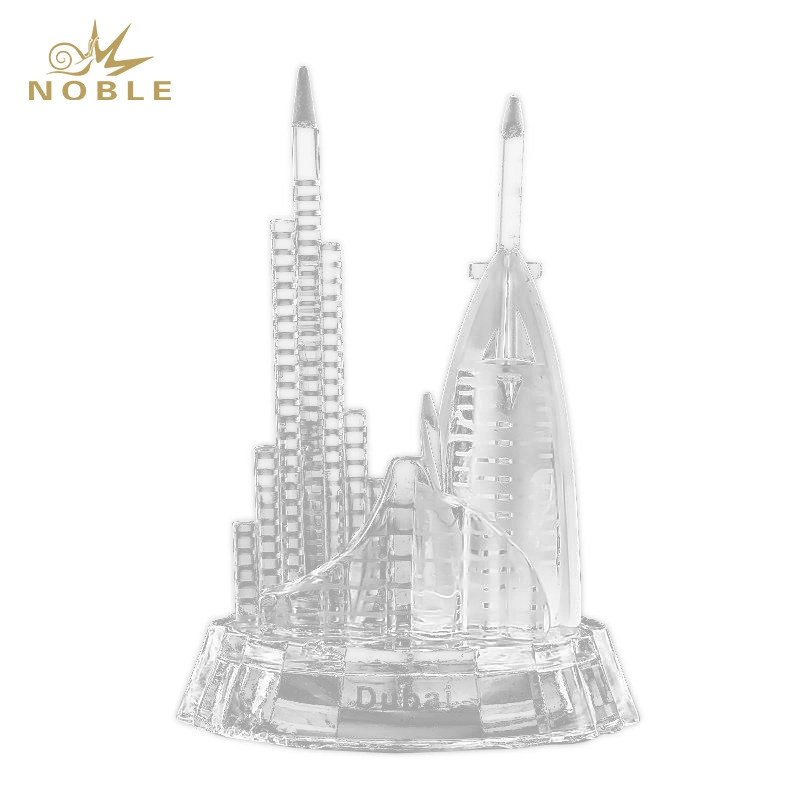 Dubai Skyline Famous Landmarks Crystal Replica Gift Tourist Souvenir 1