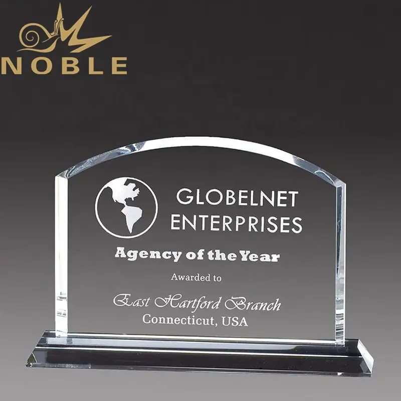 High Quality Exquisite Domed Billboard Crystal trophy plaque 1