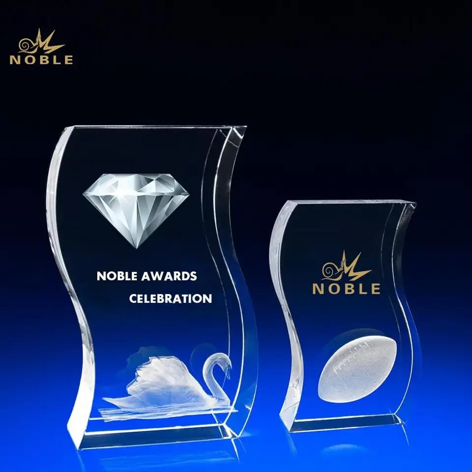 New Design Wave Shape Crystal Corporate Engraved Trophy Awards1 1