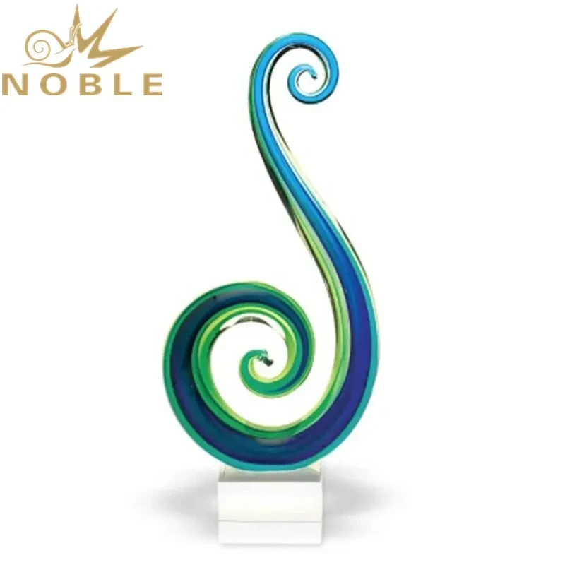 Noble home decoration gift Marina Swirl Art Glass Award2 1