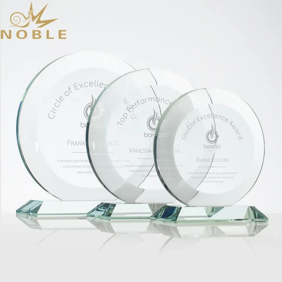 Noble Custom Jade glass plate plaque award with free engraving2 1