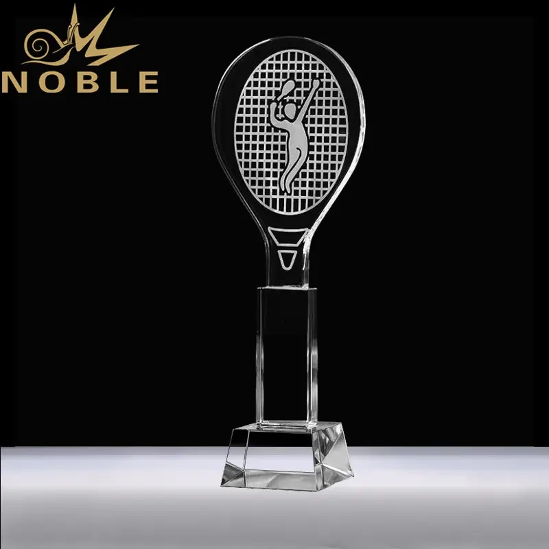 high quality custom crystal tennis award sports trophy 1