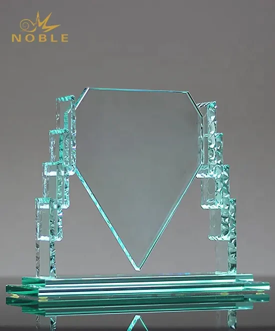 New design high quality custom blank trophy Jade glass award 1