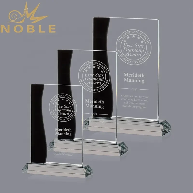 Noble custom crystal recognition plaque award1 1