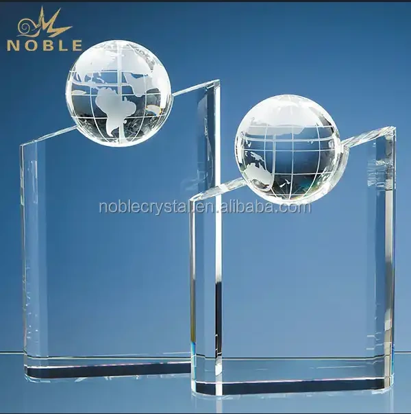 Crystal Globe Trophy for Corporate Decoration2 1