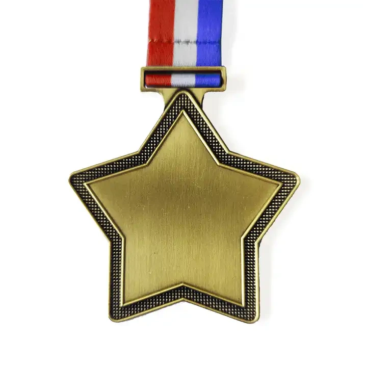 New Design Metal Blank Medal Metal Star Medal Custom Metal Insert Medal 1