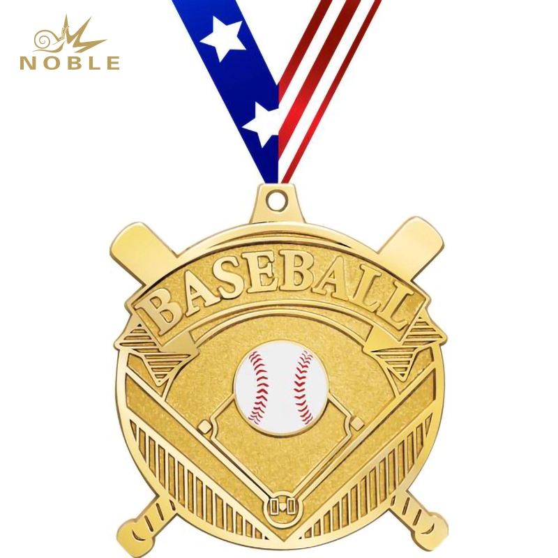 Popular Custom 3D Metal Medal Gilded Baseball Medal Sports Champion Medal Awards 1