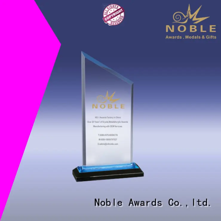 acrylic awards wholesale wood base For Sport games Noble Awards 1