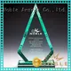 Noble Awards cheap custom shape Custom made Clear Building Reflection Acrylic Award with Wood Base with Gift Box For Gift 1