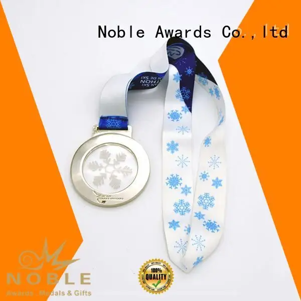 Customized Zinc Alloy Silver Medal With Red Ribbon Zinc Alloy For Awards Noble Awards 1