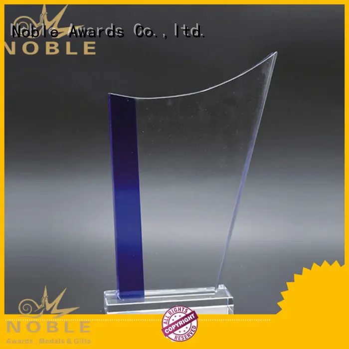 Noble Awards durable 2019 Noble Fantastic Clear No.1 Crystal Awards With Gift Box premium glass For Awards 1