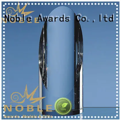 premium glass 2019 Noble Fantastic Clear No.1 Crystal Awards With Gift Box customization For Sport games Noble Awards 1